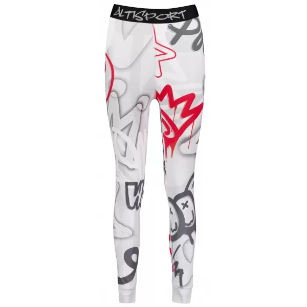  Premium funcțional de pantaloni termi funcționali pentru femei ALTISPORT VOJ/ALW054TER02 GRI -RED 