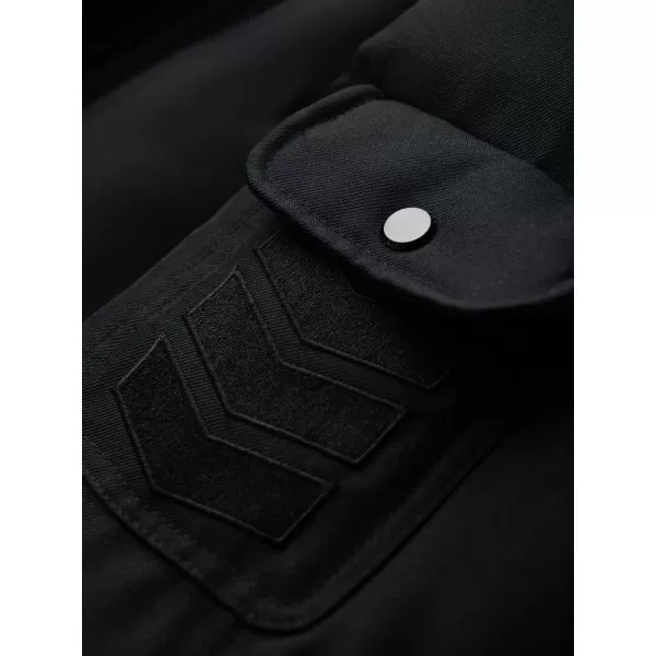  Geacă de iarnă pentru bărbați OMBRE OM-JALJ-0182 NEGRU 