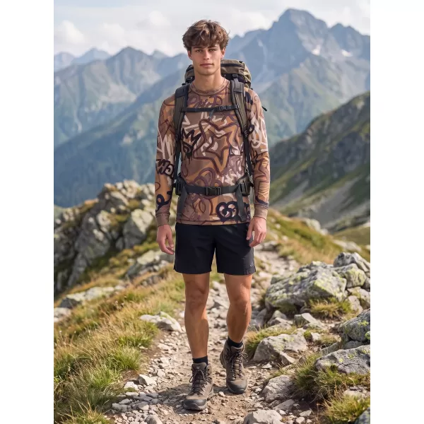  Tricou funcțional pentru bărbați cu mânecă lungă premium ALTISPORT VOJ/ALM054TER01 MARO 