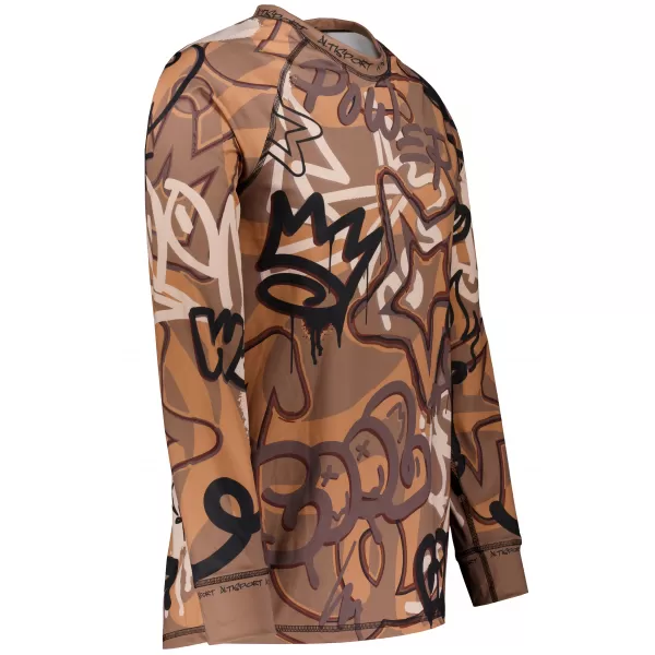  Tricou funcțional pentru bărbați cu mânecă lungă premium ALTISPORT VOJ/ALM054TER01 MARO 