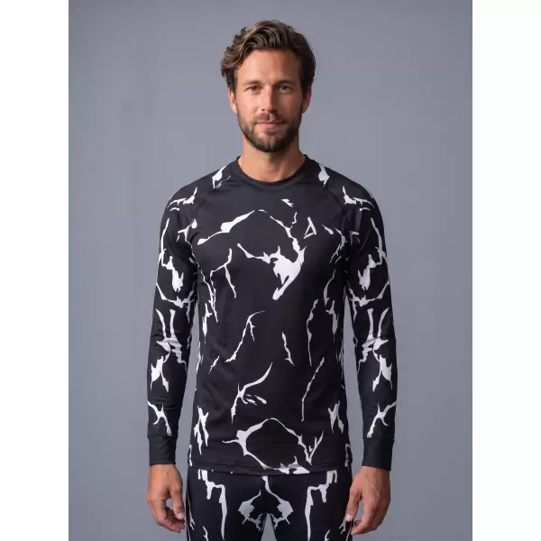  Tricou funcțional pentru bărbați cu mânecă lungă premium ALTISPORT VOJ/ALM052TER01 NEGRU 