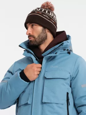 Sacou OMBRE OM-JALJ-0169 ALBASTRU