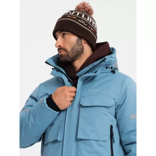  Sacou OMBRE OM-JALJ-0169 ALBASTRU 