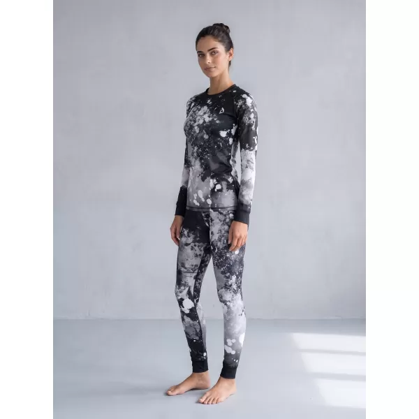  Premium funcțional de pantaloni termi funcționali pentru femei ALTISPORT VOJ/ALW055TER02 ALB -NEGRU 