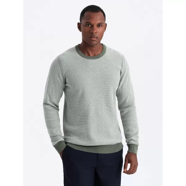  Pulover pentru bărbați OMBRE OM-SWSW-0111 VERDE 