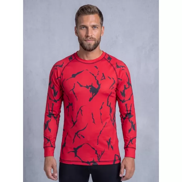  Tricou funcțional pentru bărbați cu mânecă lungă premium ALTISPORT VOJ/ALM052TER01 ROŞU 