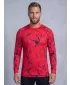 Tricou funcțional pentru bărbați cu mânecă lungă premium ALTISPORT VOJ/ALM052TER01 ROŞU