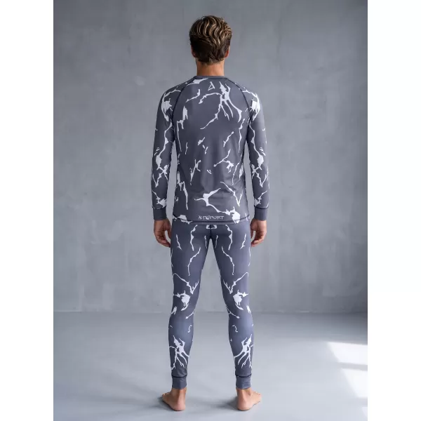  Premium funcțional pentru pantaloni termo funcționali pentru bărbați ALTISPORT VOJ/ALM052TER02 GRI 