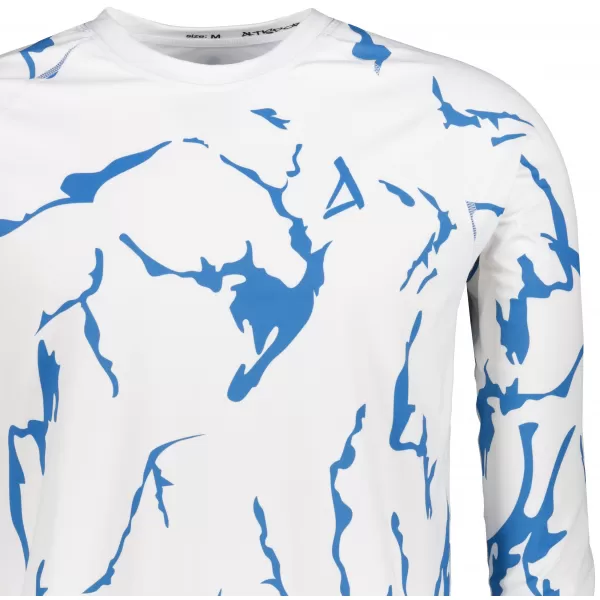  Tricou funcțional pentru bărbați cu mânecă lungă premium ALTISPORT VOJ/ALM052TER01 ALB 