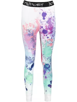 Premium funcțional de pantaloni termi funcționali pentru femei ALTISPORT VOJ/ALW055TER02 PURPLE-VERDE
