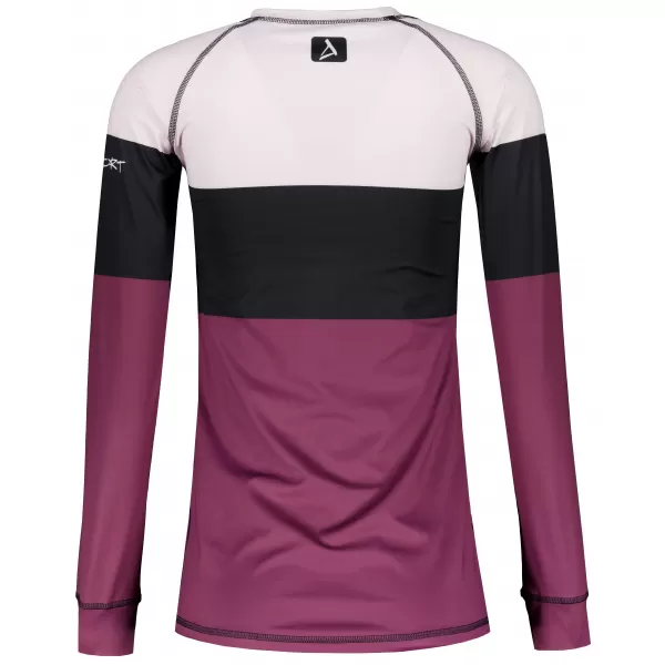  Tricou funcțional pentru femei cu mâneci lungi premium ALTISPORT VOJ/ALW051TER01 BURGUNDIA 