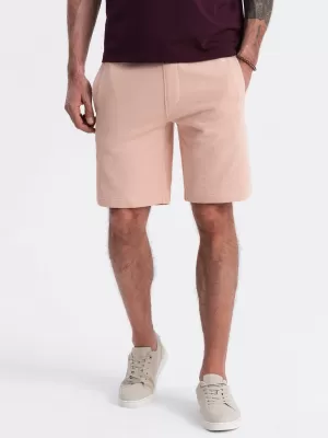 Pantaloni scurţi OMBRE OM-SRBS-0139 ROZ PULBERE