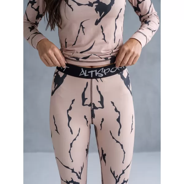  Premium funcțional de pantaloni termi funcționali pentru femei ALTISPORT VOJ/ALW052TER02 MARO 