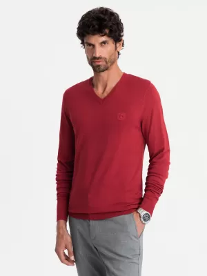 Pulover pentru bărbați OMBRE OM-SWBS-0107 ROŞU