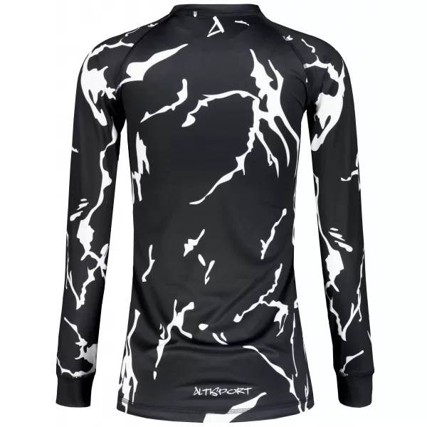  Tricou funcțional pentru femei cu mâneci lungi premium ALTISPORT VOJ/ALW052TER01 NEGRU 