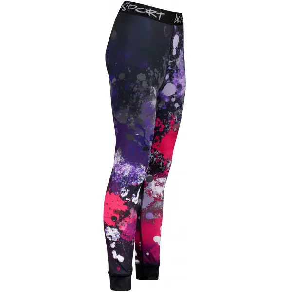  Premium funcțional de pantaloni termi funcționali pentru femei ALTISPORT VOJ/ALW055TER02 NEGRU -PINK 