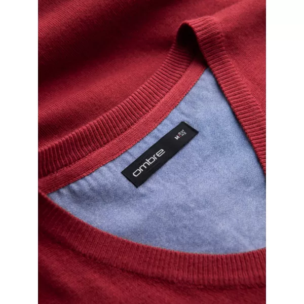 Pulover pentru bărbați OMBRE OM-SWBS-0107 ROŞU 