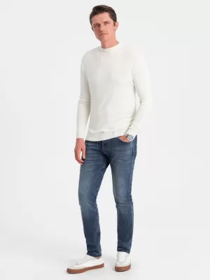 Pulover pentru bărbați OMBRE OM-SWTN-0100 CREMĂ