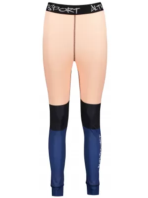 Premium funcțional de pantaloni termi funcționali pentru femei ALTISPORT VOJ/ALW051TER02 PORTOCALIU/ALBASTRU