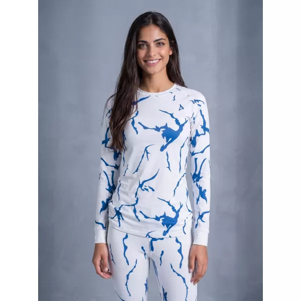  Tricou funcțional pentru femei cu mâneci lungi premium ALTISPORT VOJ/ALW052TER01 ALB 