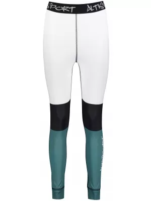 Premium funcțional de pantaloni termi funcționali pentru femei ALTISPORT VOJ/ALW051TER02 ALB -GREEN