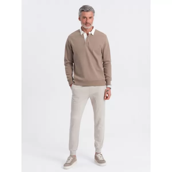  Piese pentru bărbați OMBRE OM-PABS-0173 BEJ UȘOR 