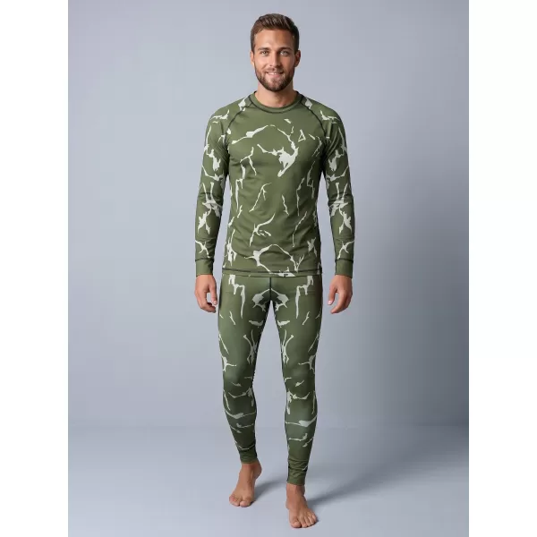  Tricou funcțional pentru bărbați cu mânecă lungă premium ALTISPORT VOJ/ALM052TER01 KAKI 