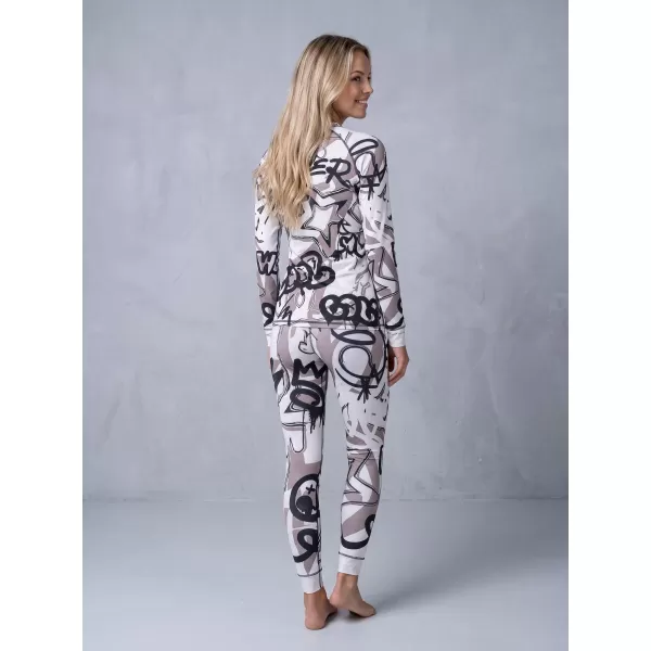  Tricou funcțional pentru femei cu mâneci lungi premium ALTISPORT VOJ/ALW054TER01 ALB -GRAY 
