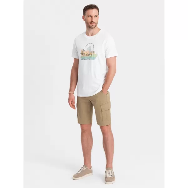  Pantaloni scurţi OMBRE OM-SRCG-0133 NISIP 