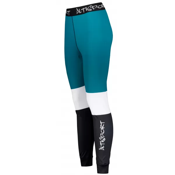  Premium funcțional de pantaloni termi funcționali pentru femei ALTISPORT VOJ/ALW051TER02 KEROSEN/NEGRU 