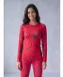 Tricou funcțional pentru femei cu mâneci lungi premium ALTISPORT VOJ/ALW052TER01 ROŞU