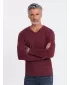 Tricou pentru bărbați cu mânecă lungă OMBRE OM-LSBL-0108 MARO
