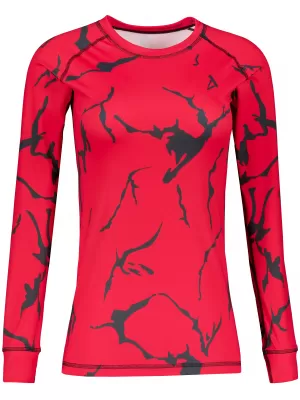 Tricou funcțional pentru femei cu mâneci lungi premium ALTISPORT VOJ/ALW052TER01 ROŞU