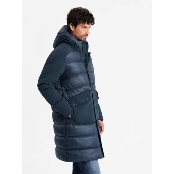  Sacou OMBRE OM-JALJ-0165 ALBASTRU MARIN 
