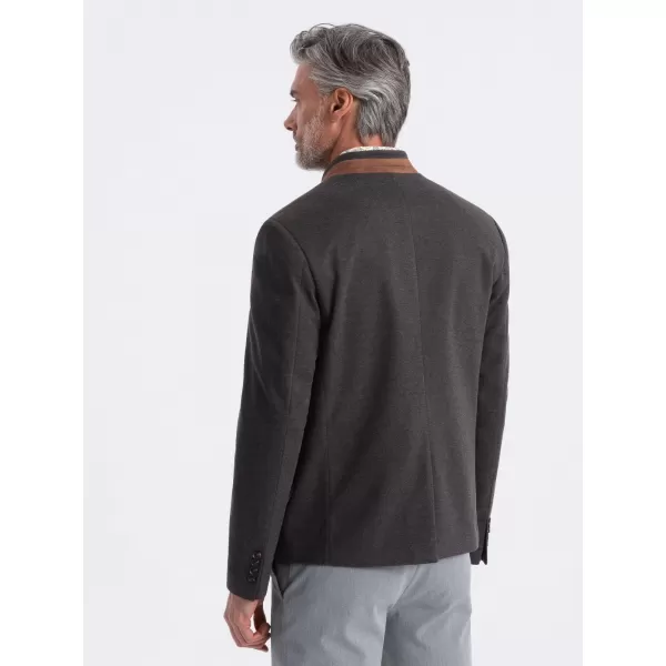  Sacou OMBRE OM-BLZB-0131 MELANGE NEGRU 
