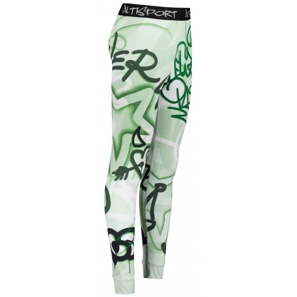  Premium funcțional pentru pantaloni termo funcționali pentru bărbați ALTISPORT VOJ/ALM054TER02 VERDE 