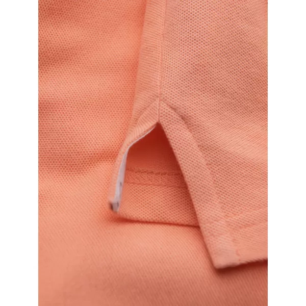  Mens t -thirt cu guler OMBRE OM-POBS-0100 PIERSICĂ 