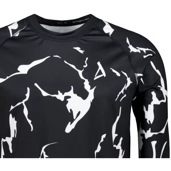  Tricou funcțional pentru bărbați cu mânecă lungă premium ALTISPORT VOJ/ALM052TER01 NEGRU 