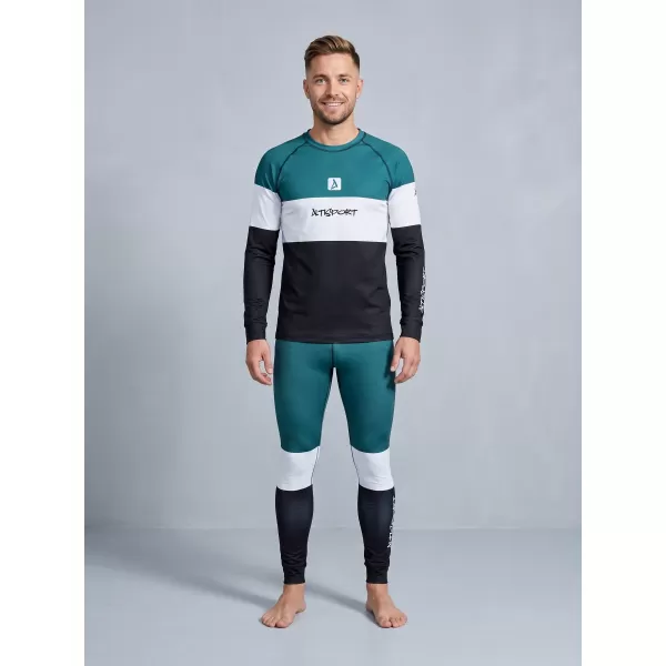  Premium funcțional pentru pantaloni termo funcționali pentru bărbați ALTISPORT VOJ/ALM051TER02 KEROSEN/NEGRU 