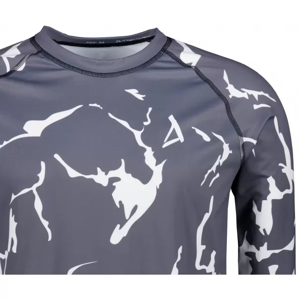  Tricou funcțional pentru bărbați cu mânecă lungă premium ALTISPORT VOJ/ALM052TER01 GRI 