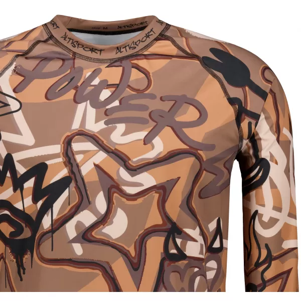  Tricou funcțional pentru bărbați cu mânecă lungă premium ALTISPORT VOJ/ALM054TER01 MARO 
