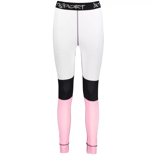  Premium funcțional de pantaloni termi funcționali pentru femei ALTISPORT VOJ/ALW051TER02 ALB -PINK 