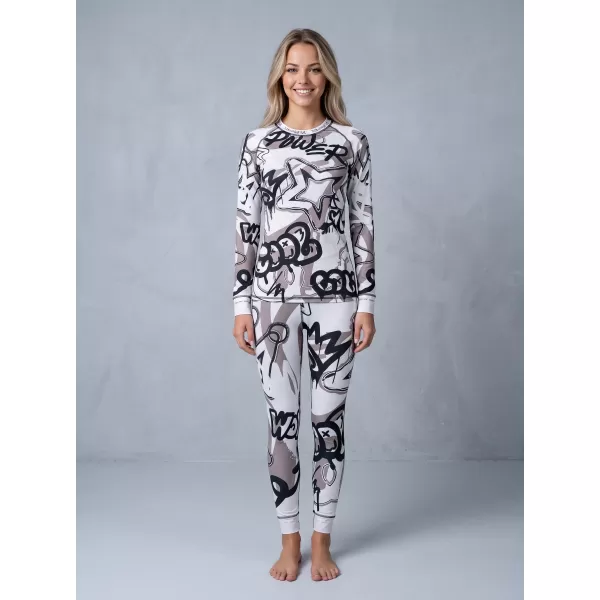  Premium funcțional de pantaloni termi funcționali pentru femei ALTISPORT VOJ/ALW054TER02 ALB -GRAY 