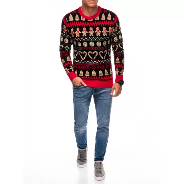  Pulover pentru bărbați EDOTI EM-SWOS-0105 NEGRU ȘI MARO 