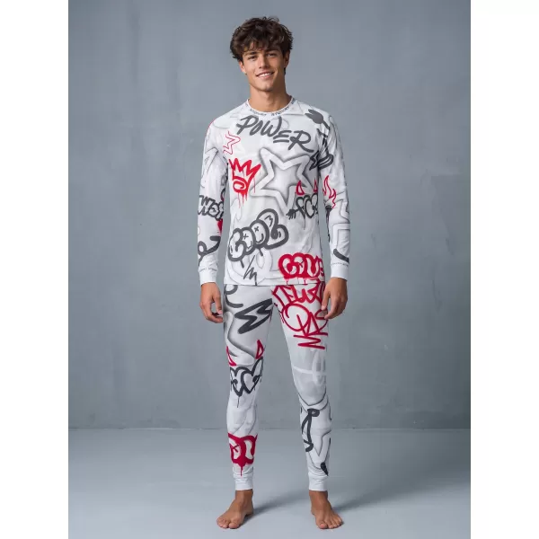  Premium funcțional pentru pantaloni termo funcționali pentru bărbați ALTISPORT VOJ/ALM054TER02 GRI -RED 
