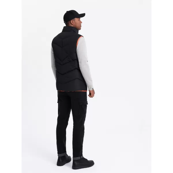  Vestă OMBRE OM-JAVJ-0210 NEGRU 