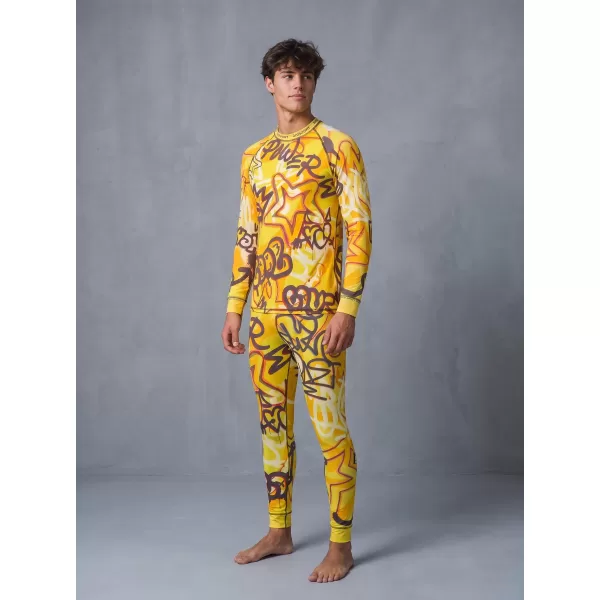  Tricou funcțional pentru bărbați cu mânecă lungă premium ALTISPORT VOJ/ALM054TER01 CHIHLIMBAR 