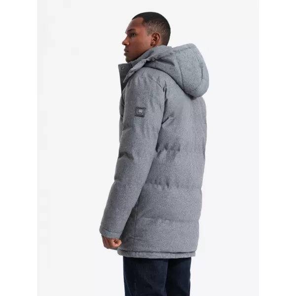 Sacou OMBRE OM-JALJ-0217 MELANGE GRI 