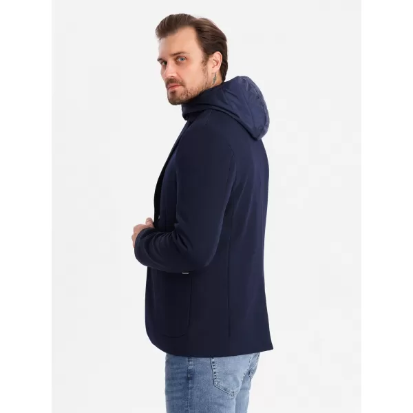  Sacou OMBRE OM-BLZB-0133 ALBASTRU MARIN 