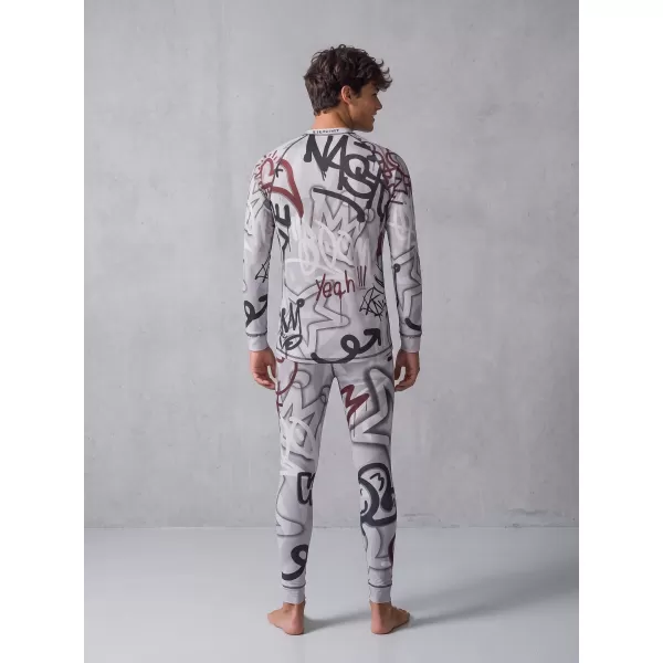  Premium funcțional pentru pantaloni termo funcționali pentru bărbați ALTISPORT VOJ/ALM054TER02 GRI ÎNCHIS 